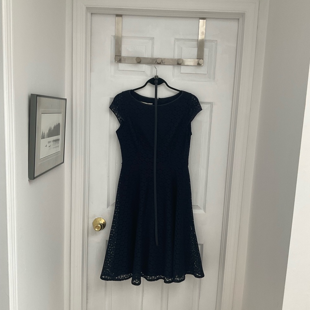 Evan Picone Navy Dress